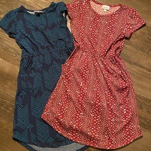 LuLaRoe girls L/XL Mae Dresses (with pockets)